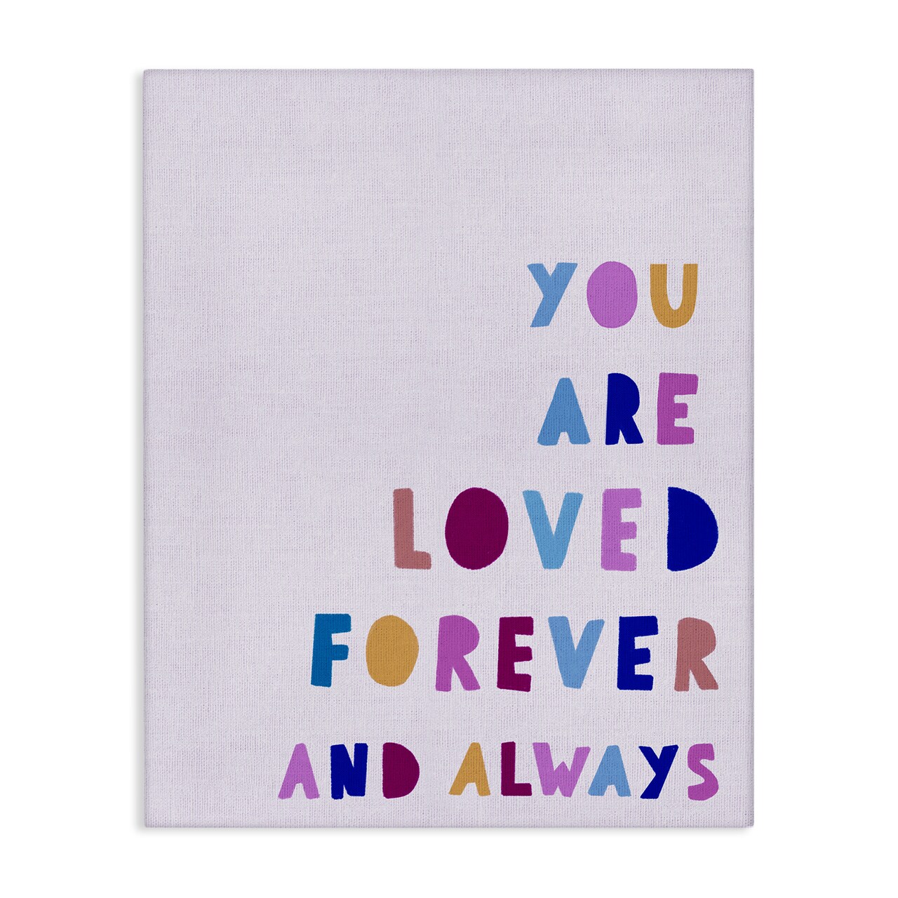 Stupell Industries You Are Loved Forever Canvas Design by Leah Straatsma